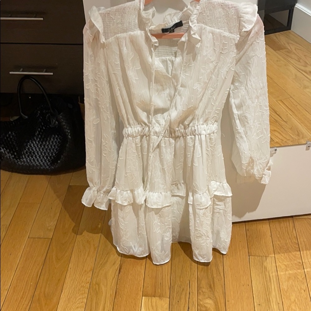White mini dress